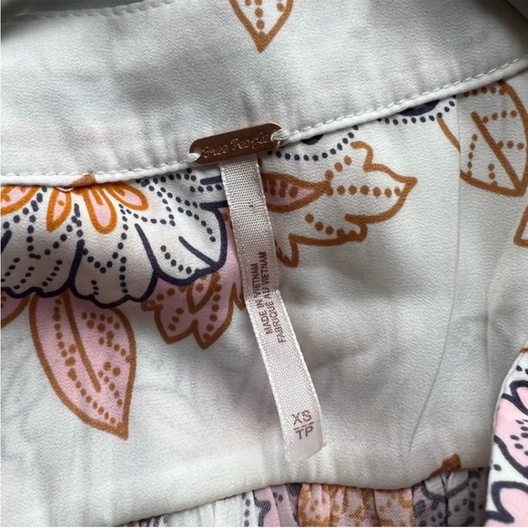 Revolve Free People Run Free Blouse Tunic in Ivory Size XS - Picture 5 of 7